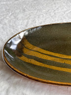 スリップウェア楕円皿