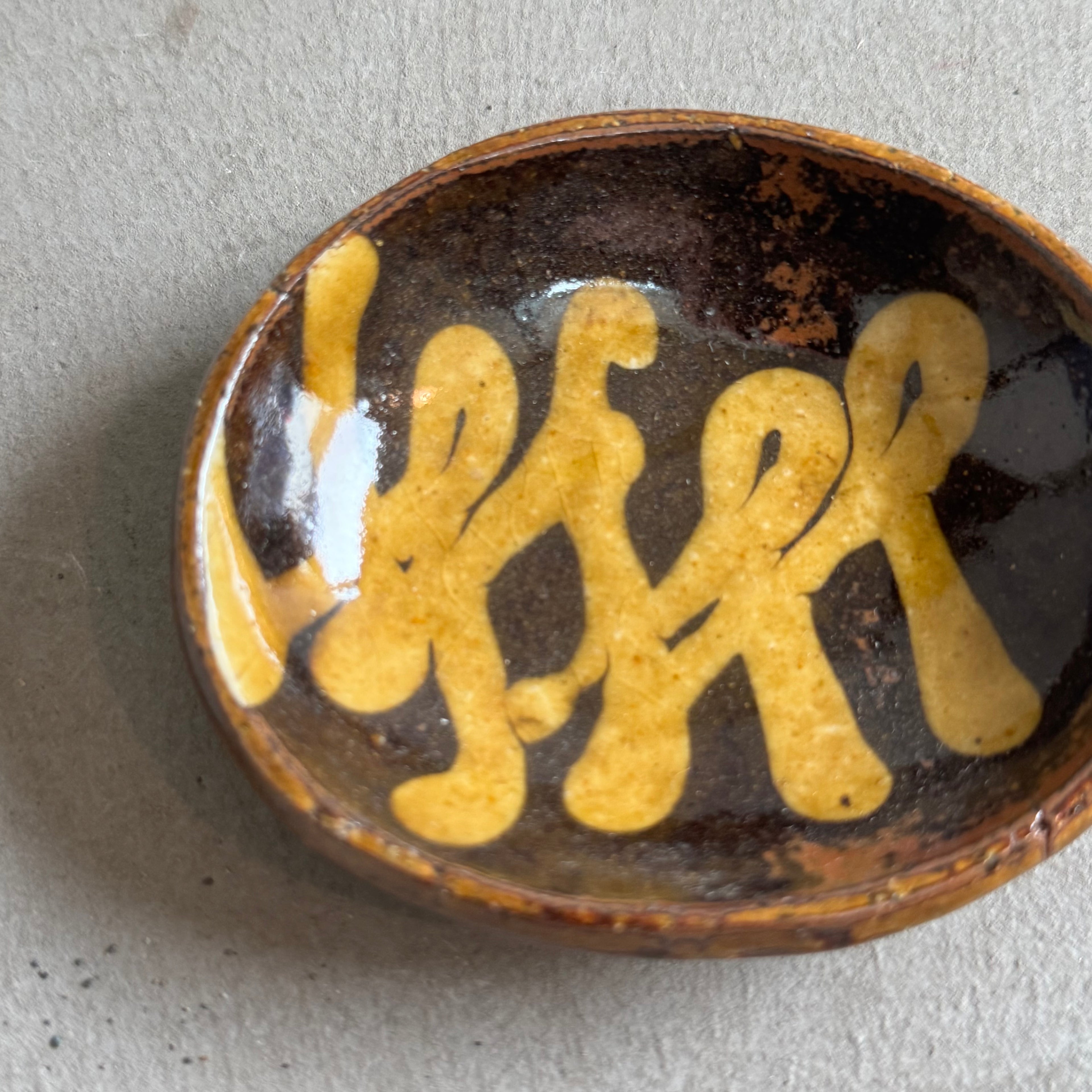 齊藤十郎/ スリップ小皿d