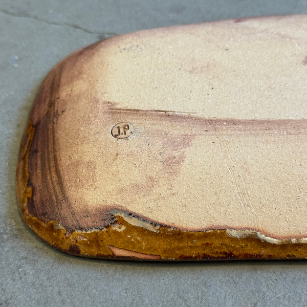 齊藤十郎/ スリップウェアさんま皿