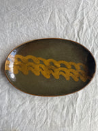 スリップウェア楕円皿