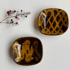 スリップ角皿(小)