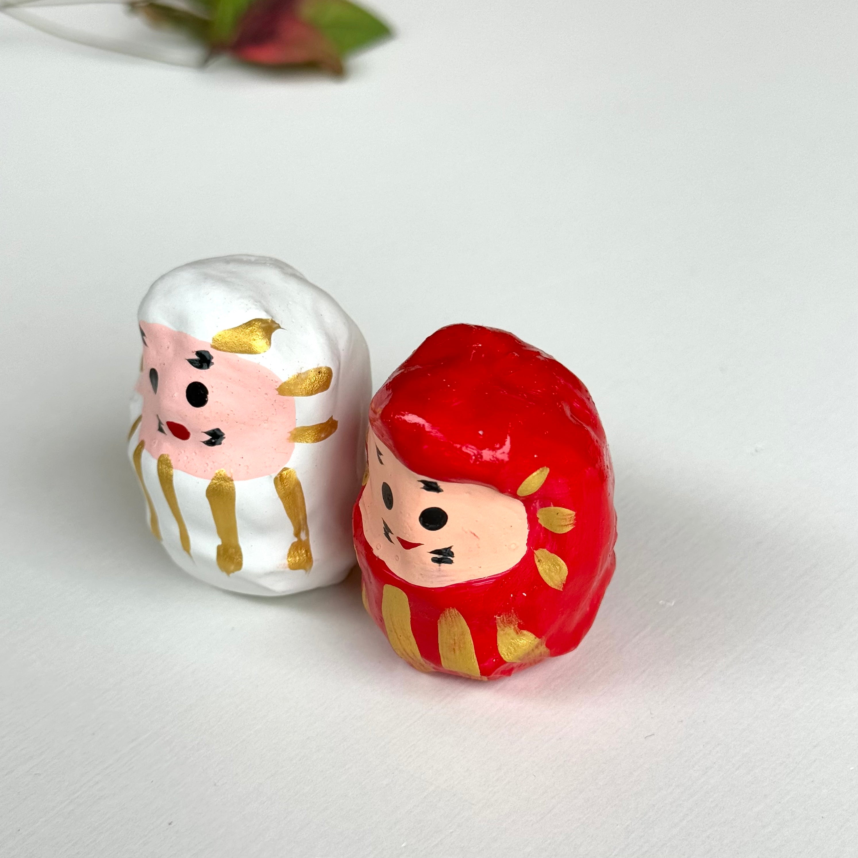 ミニ紅白だるま