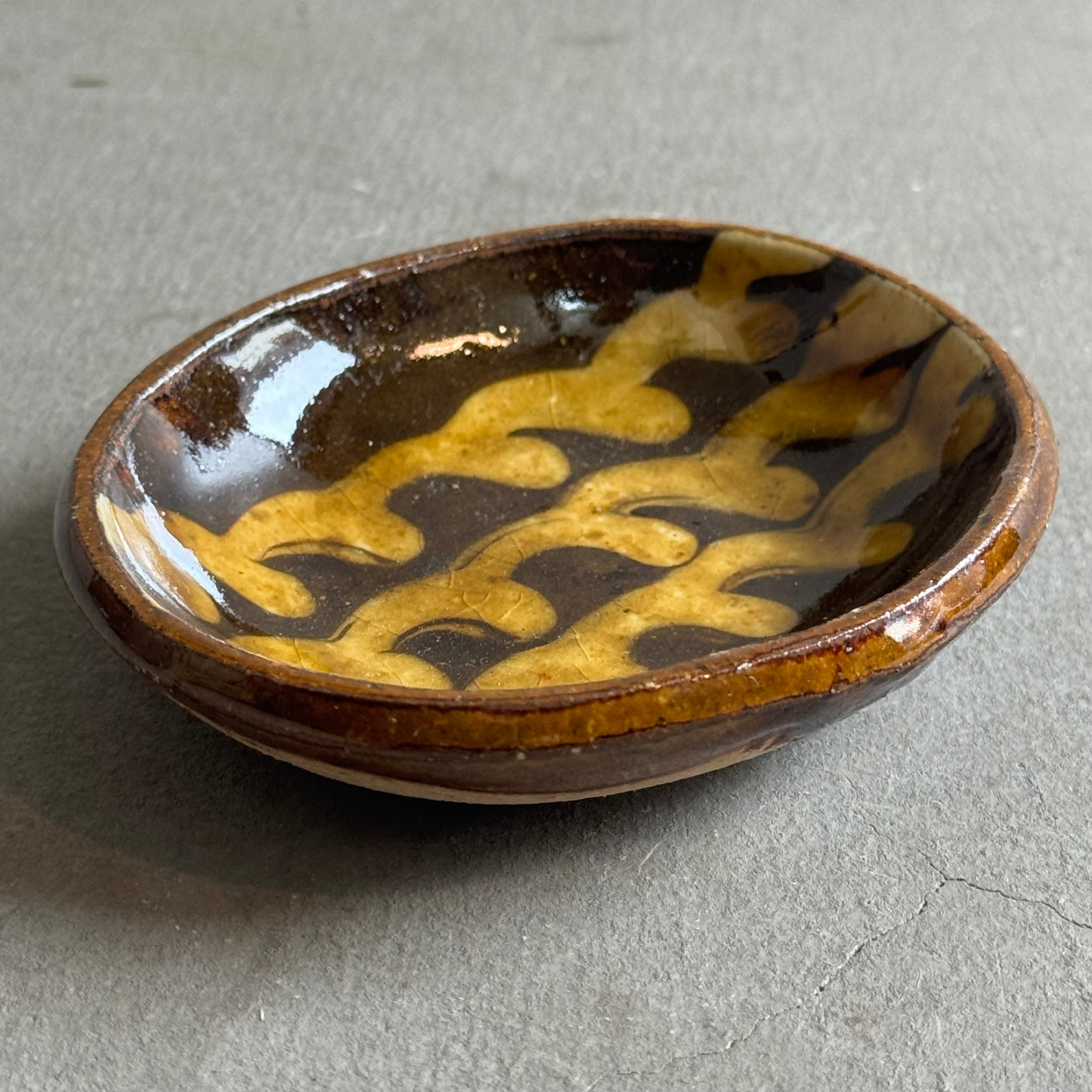 齊藤十郎/ スリップウェア小皿a