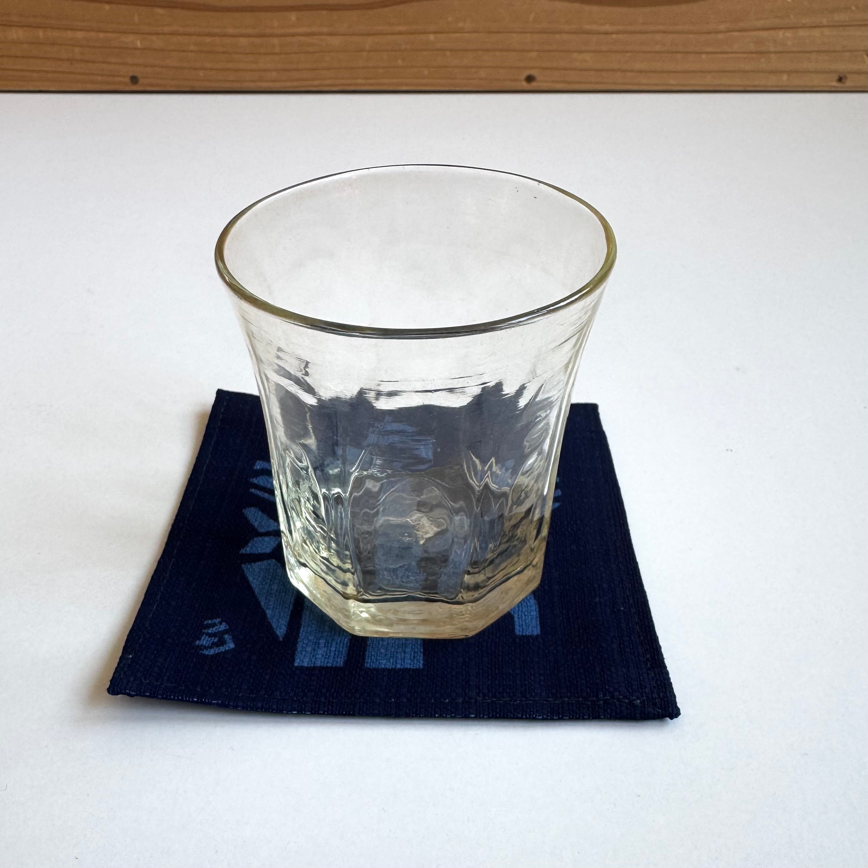 藍染コースター(ねぎ坊主)