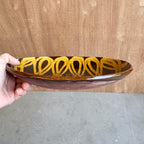 齊藤十郎/ スリップウェア カレー皿(楕円)