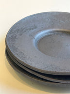 ７寸デルフト皿　鉄釉