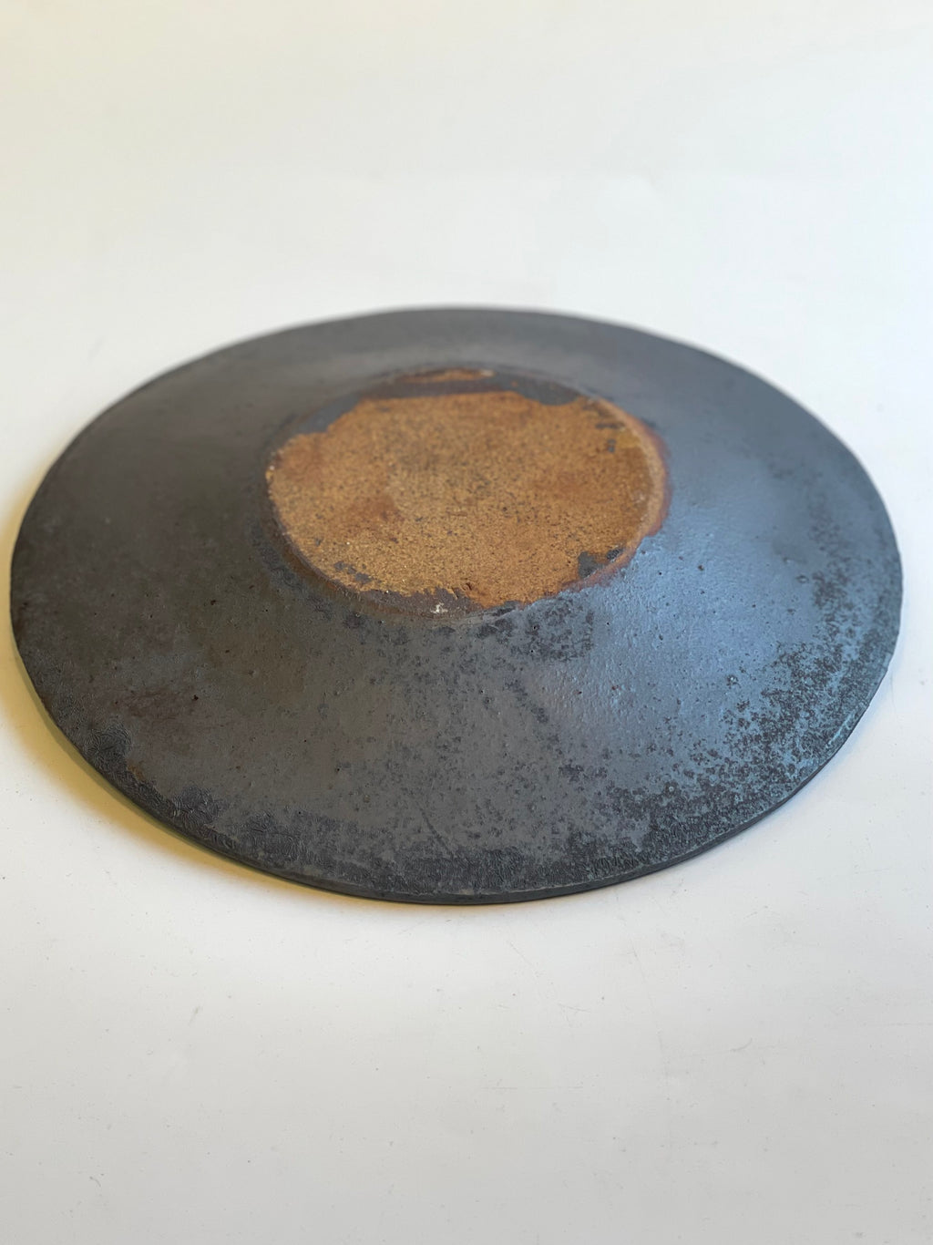 ７寸デルフト皿　鉄釉