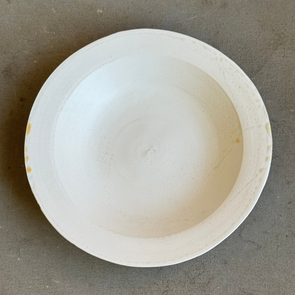 齋藤十郎 白磁8寸鉢