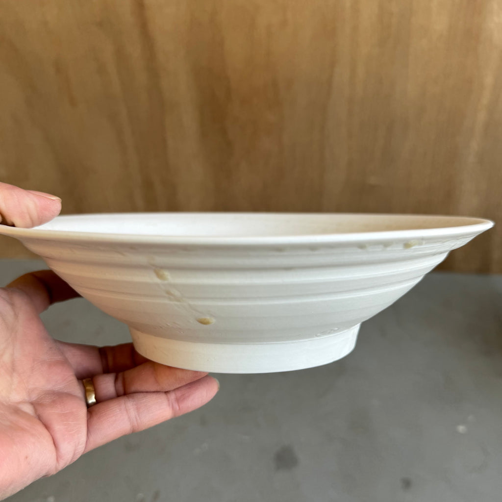 齋藤十郎 白磁７寸鉢