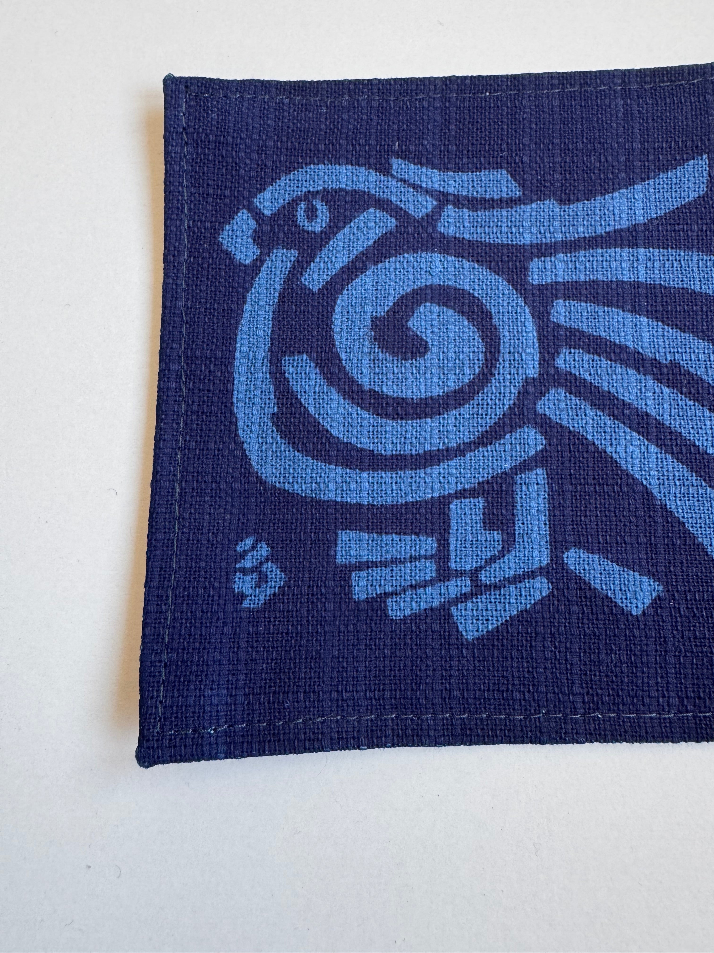 藍染コースター(インカ鳥)