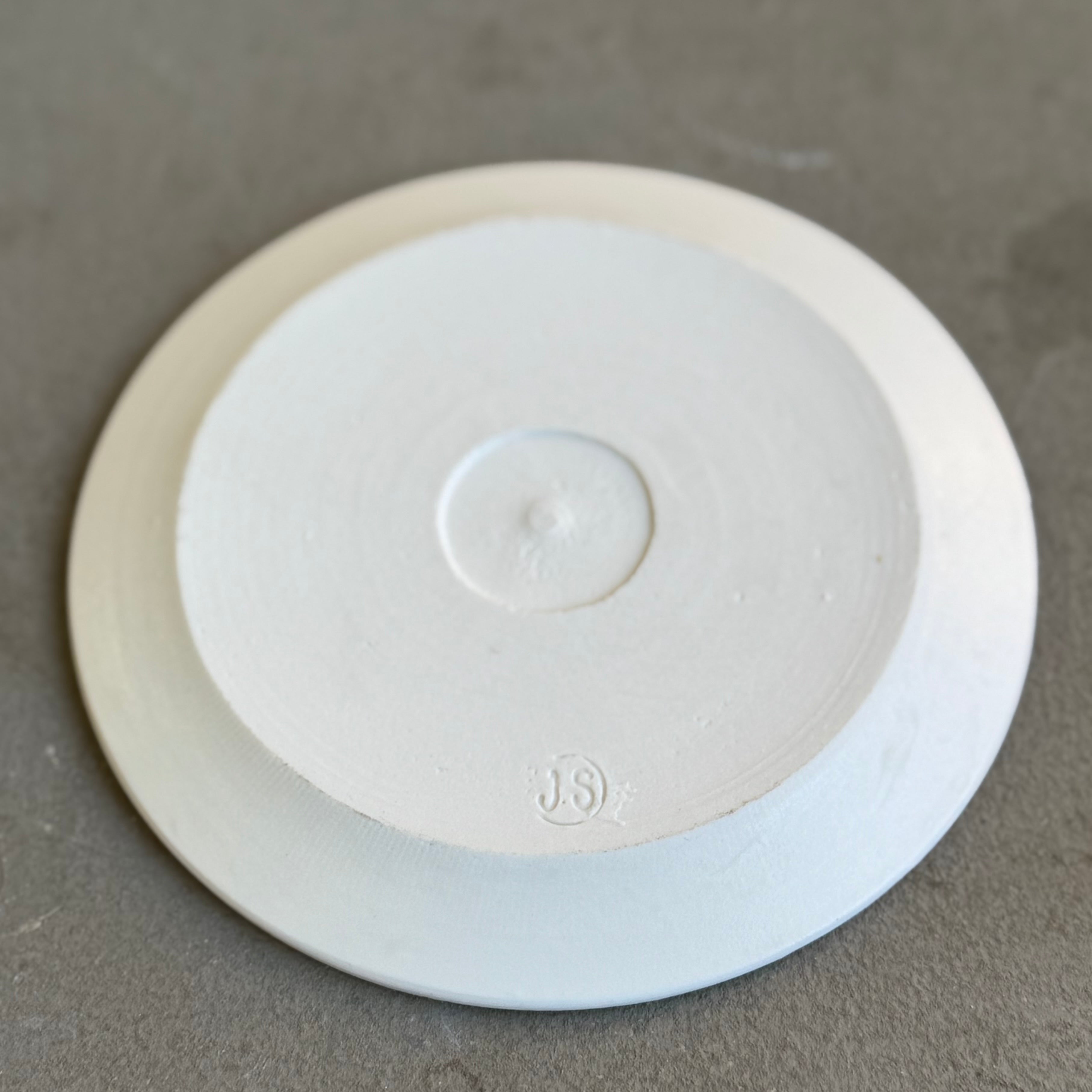 齋藤十郎 白磁リム4寸皿