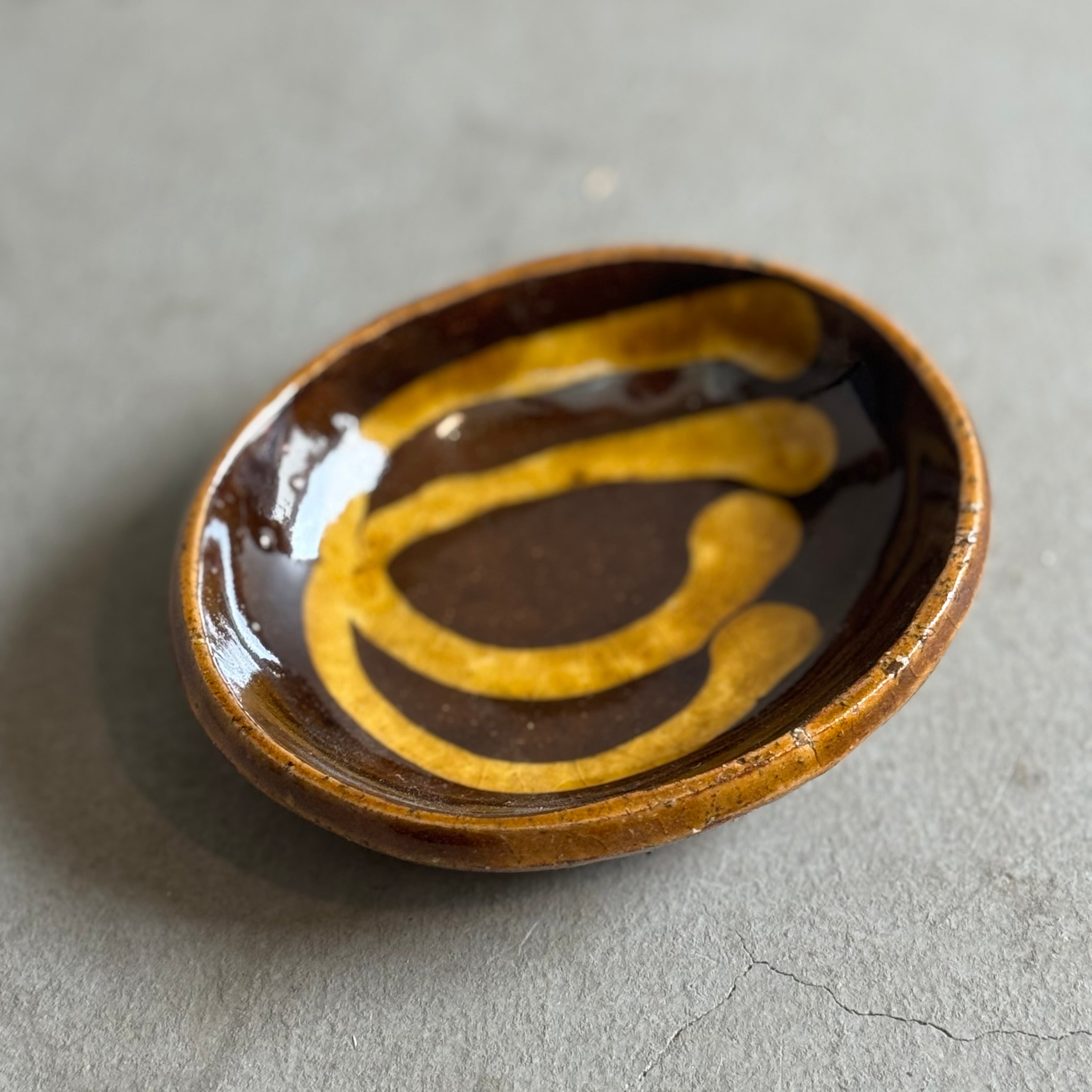 齊藤十郎/ スリップ小皿b