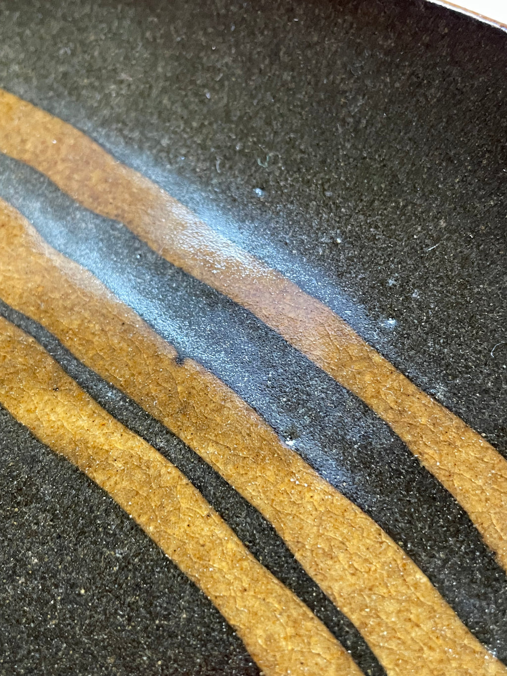 スリップウェア楕円皿