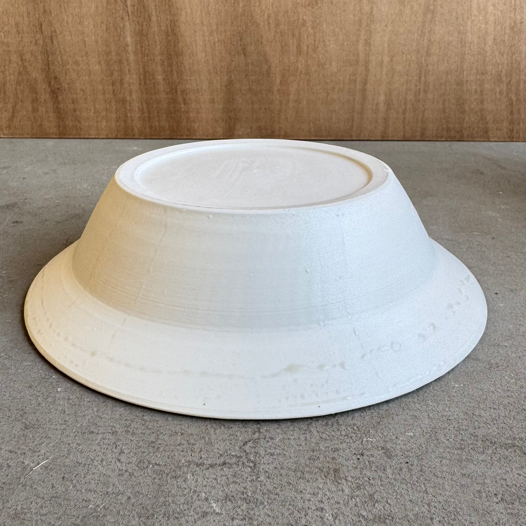 齋藤十郎 白磁７寸リム鉢