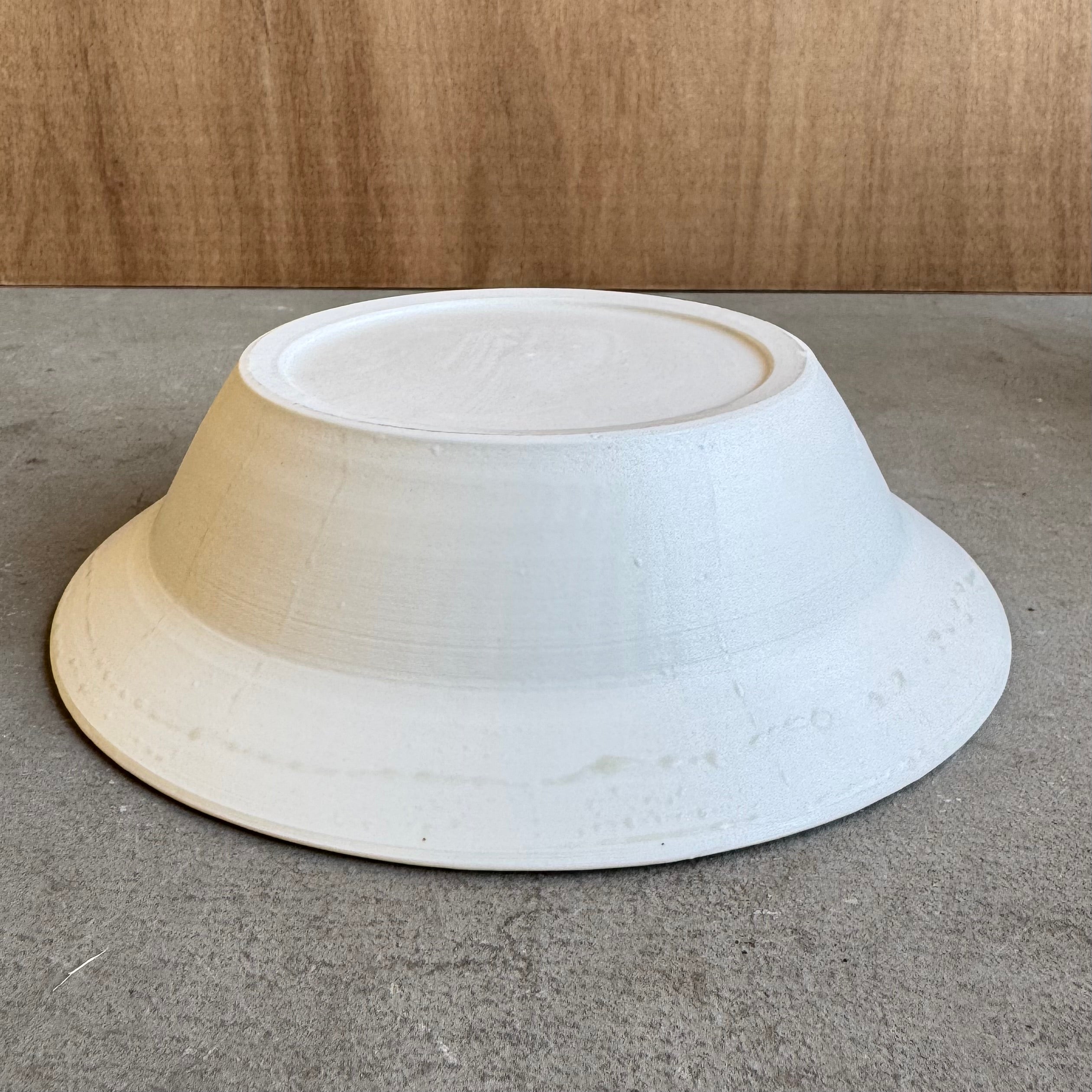 齋藤十郎 白磁７寸リム鉢