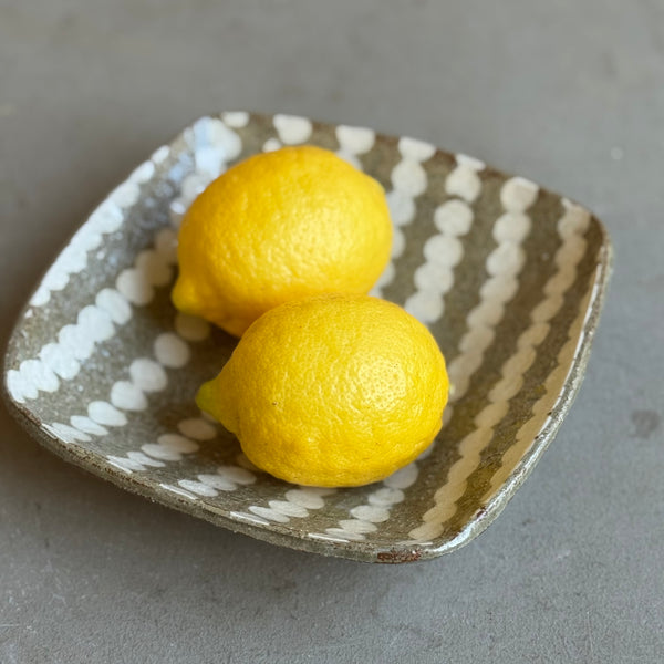 齊藤十郎/ 象嵌角鉢