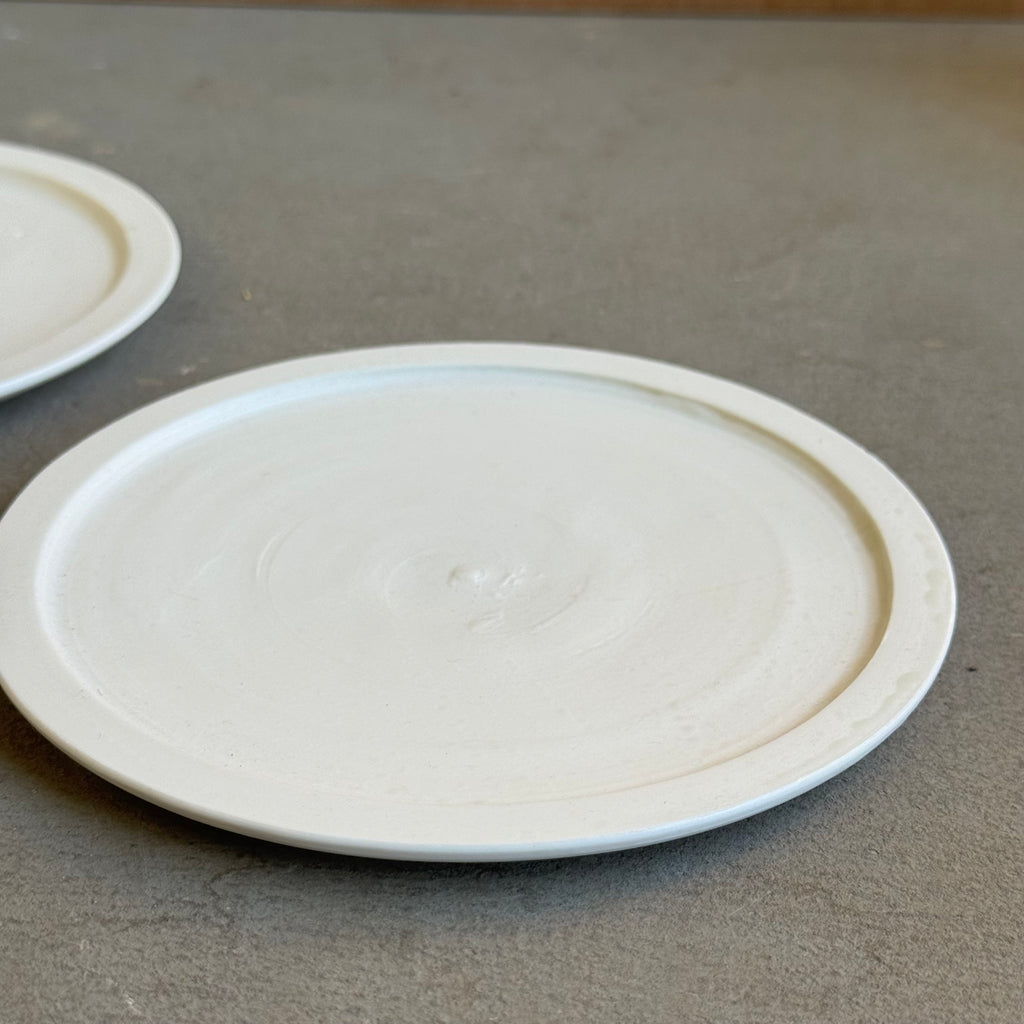 齋藤十郎 白磁リム５寸皿