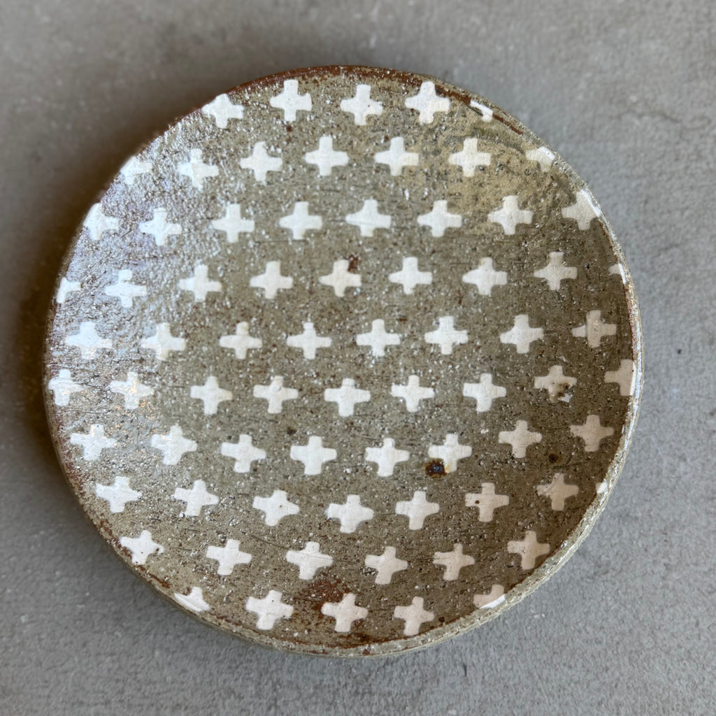 齊藤十郎/ 象嵌５寸皿