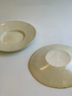 ７寸デルフト皿　(白土)