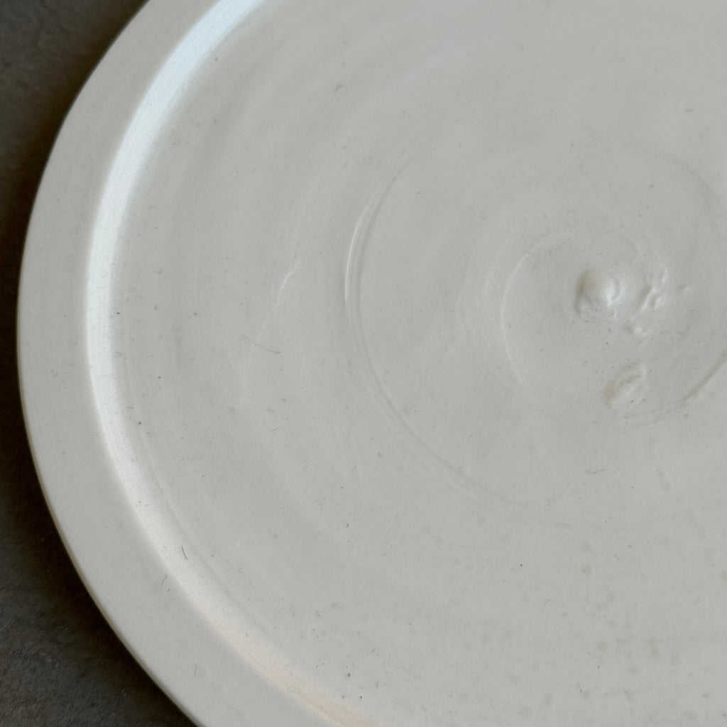 齋藤十郎 白磁リム５寸皿