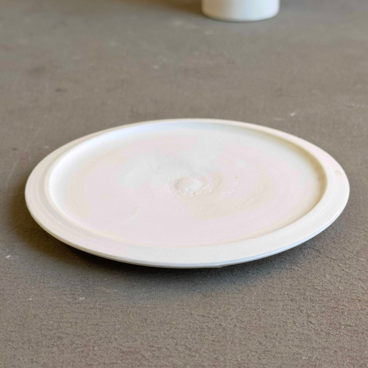 齋藤十郎 白磁リム4寸皿