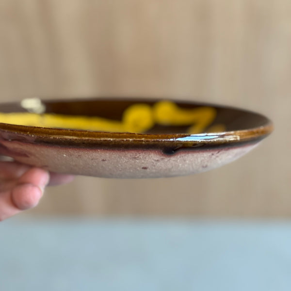 齊藤十郎/ スリップウェア ６寸皿(