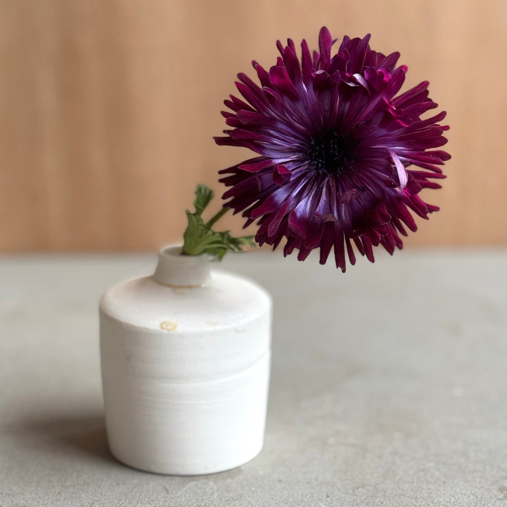 齋藤十郎 白磁一輪挿し①