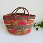 アップサイクルサイザルバック共手　1点もの