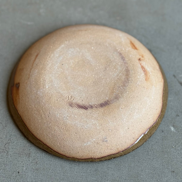 齊藤十郎/ スリップウェア ６寸皿(ボーダー)