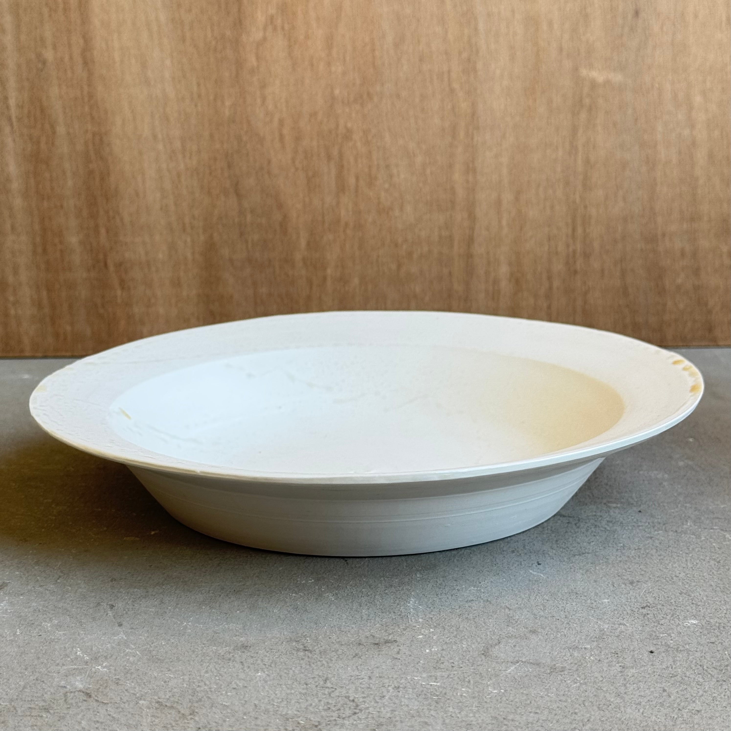 齋藤十郎 白磁8寸鉢