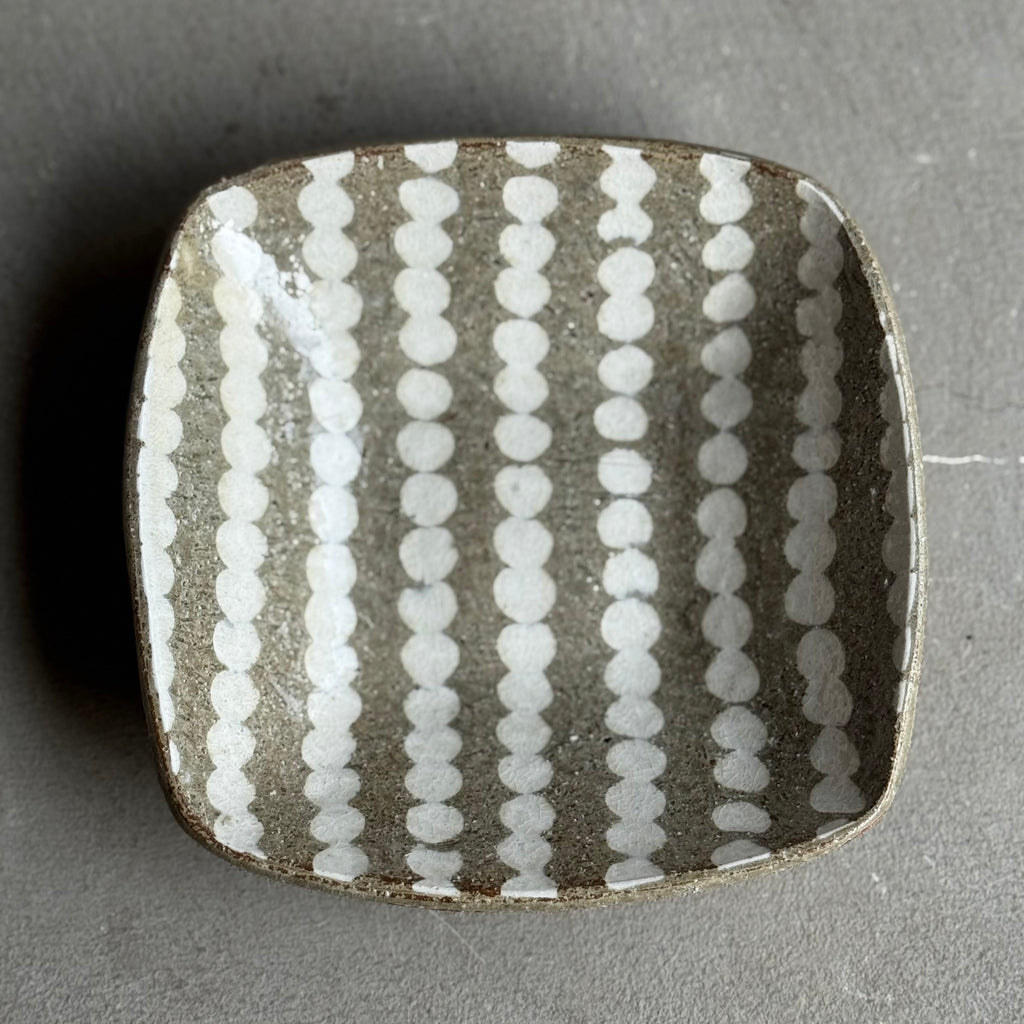 齊藤十郎/ 象嵌角鉢