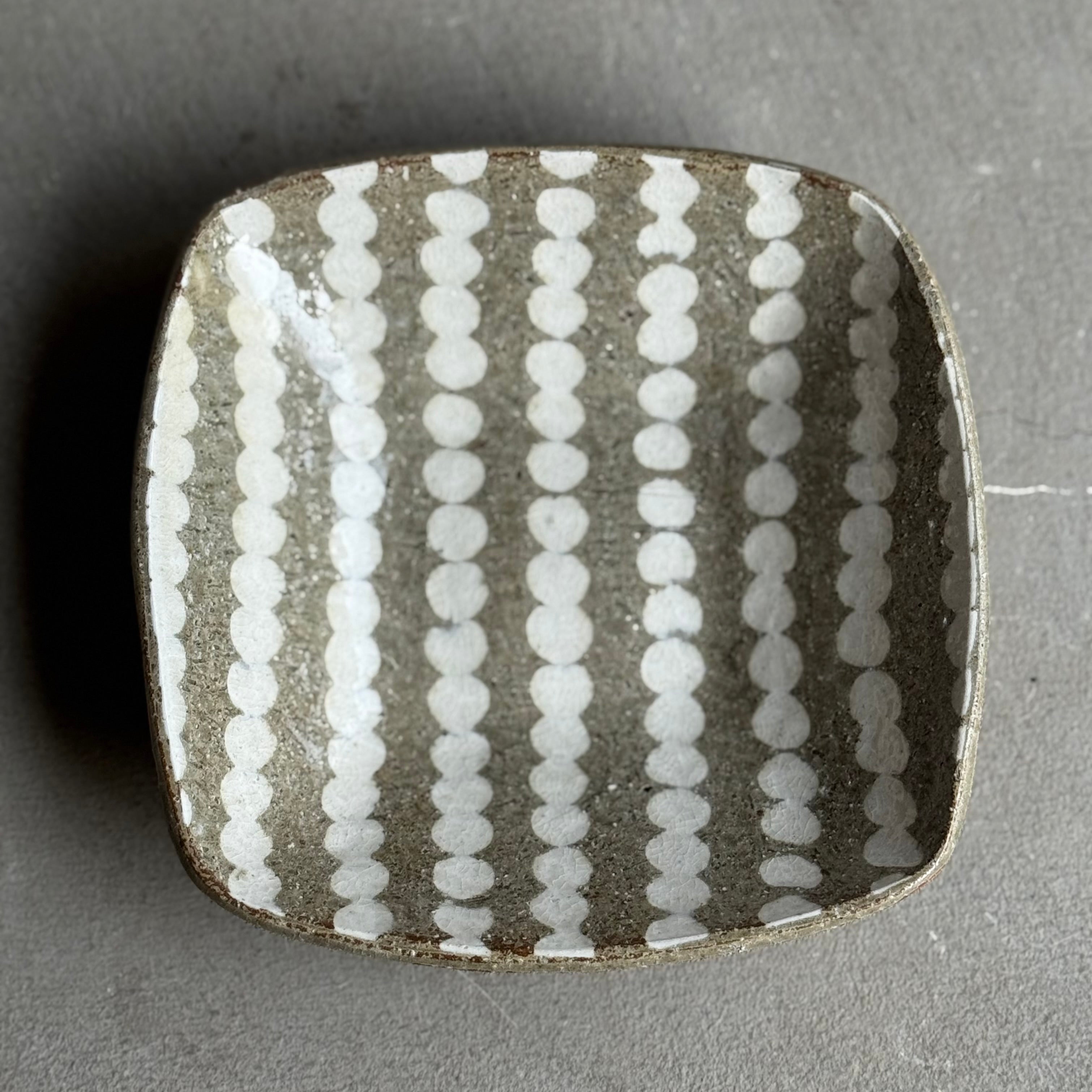 齊藤十郎/ 象嵌角鉢