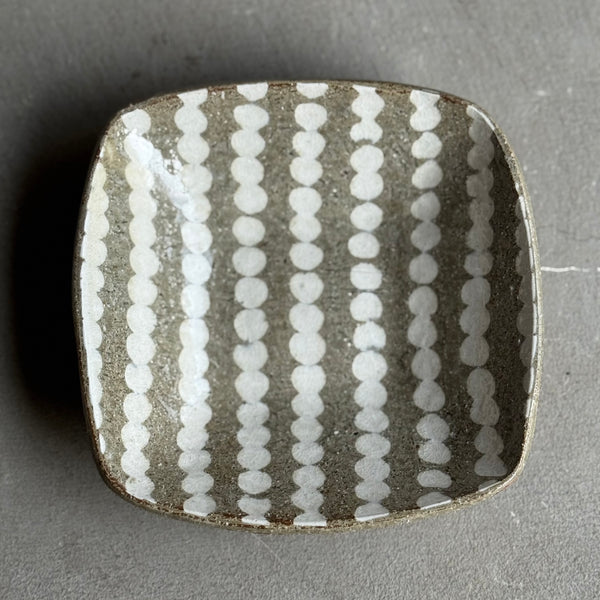 齊藤十郎/ 象嵌角鉢