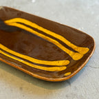 齊藤十郎/ スリップウェアさんま皿