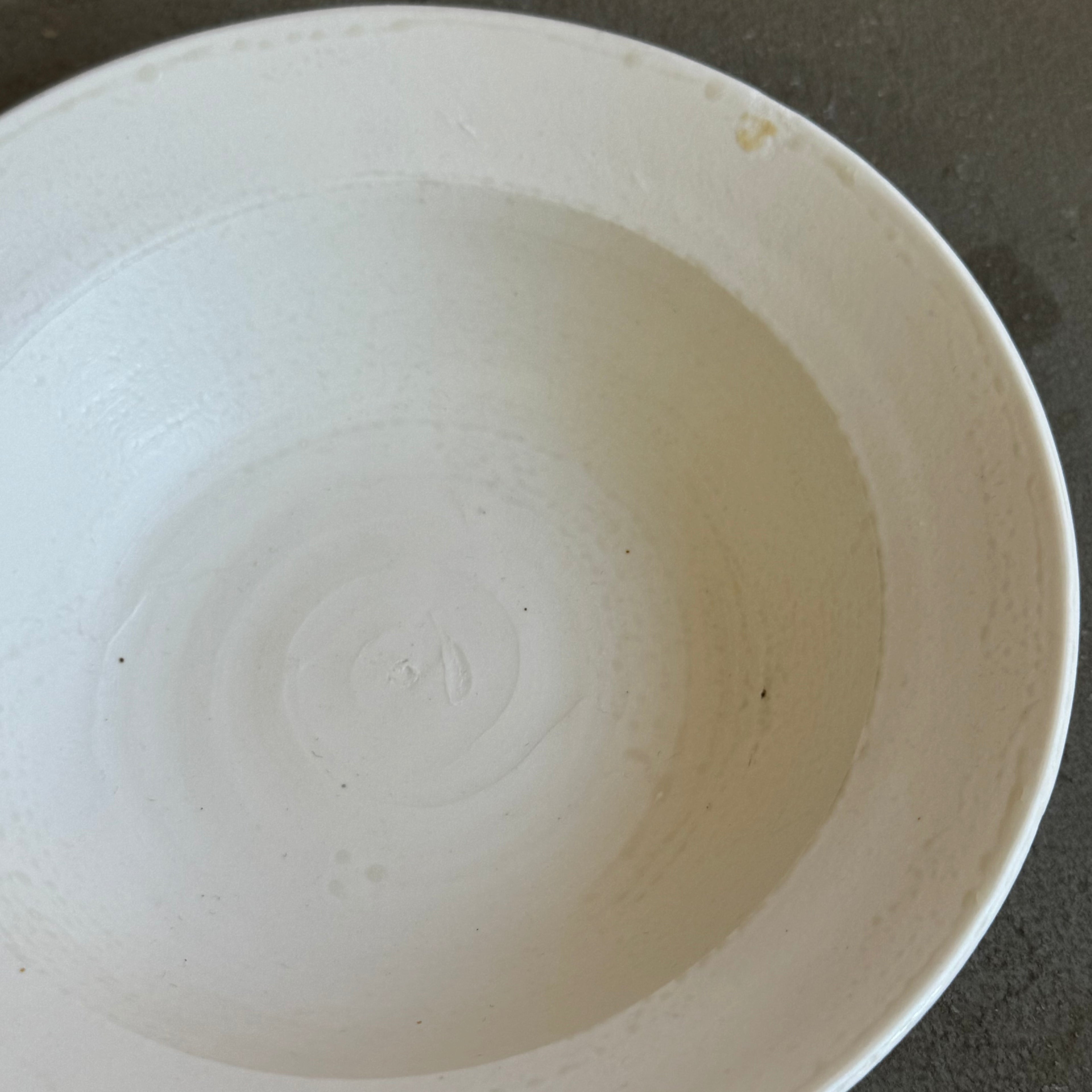 齋藤十郎 白磁７寸リム鉢