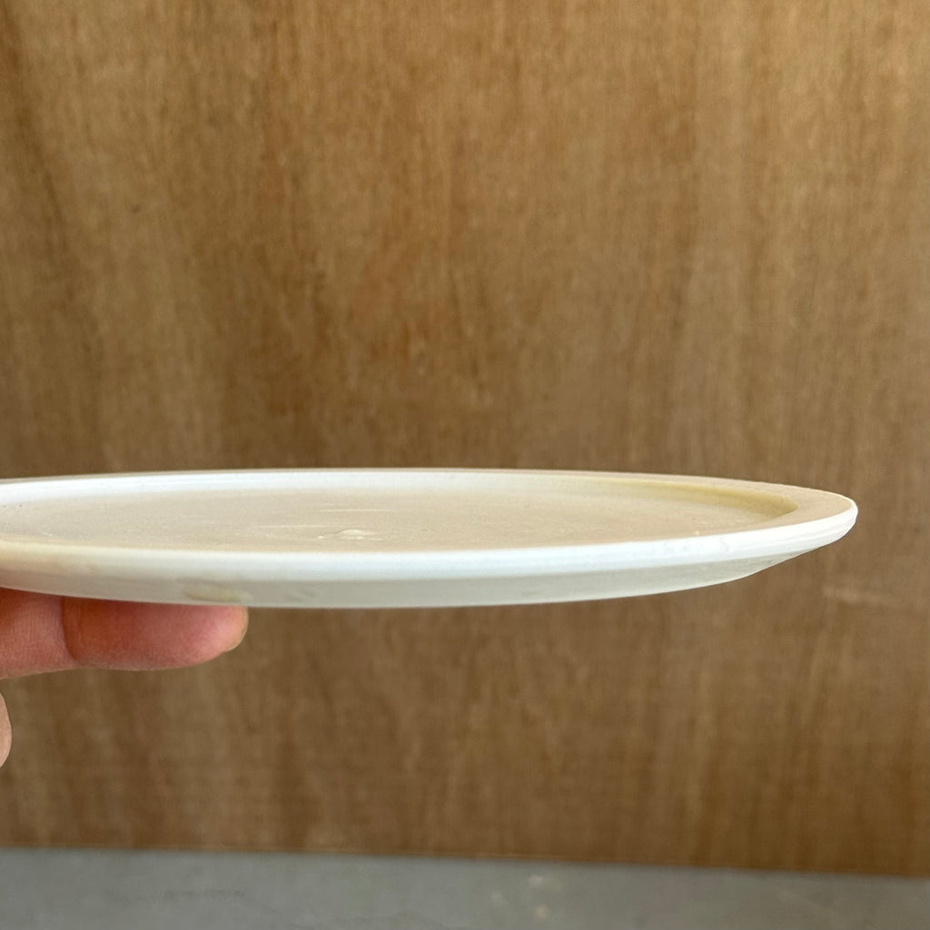 齋藤十郎 白磁リム５寸皿