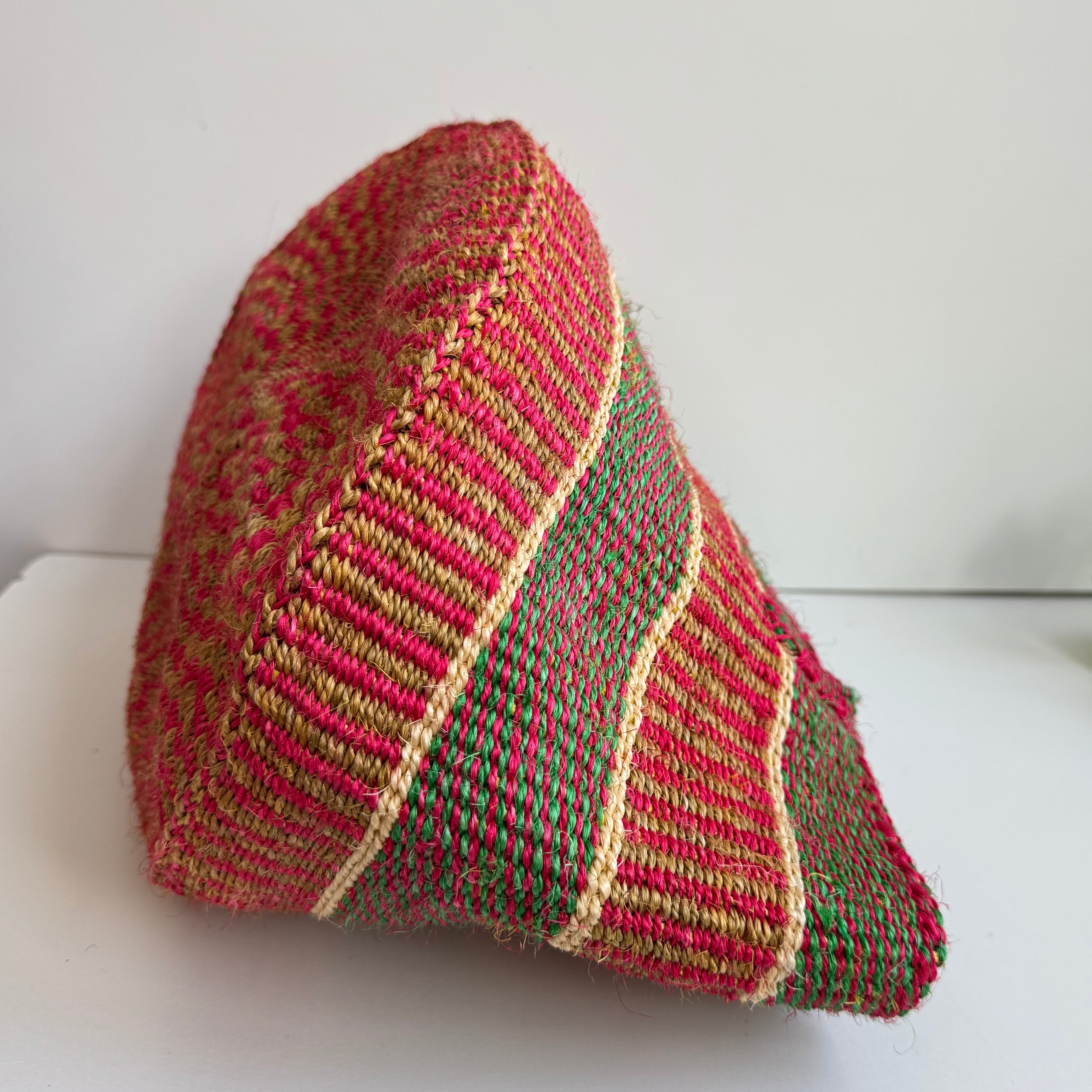 アップサイクルサイザルバック共手　1点もの