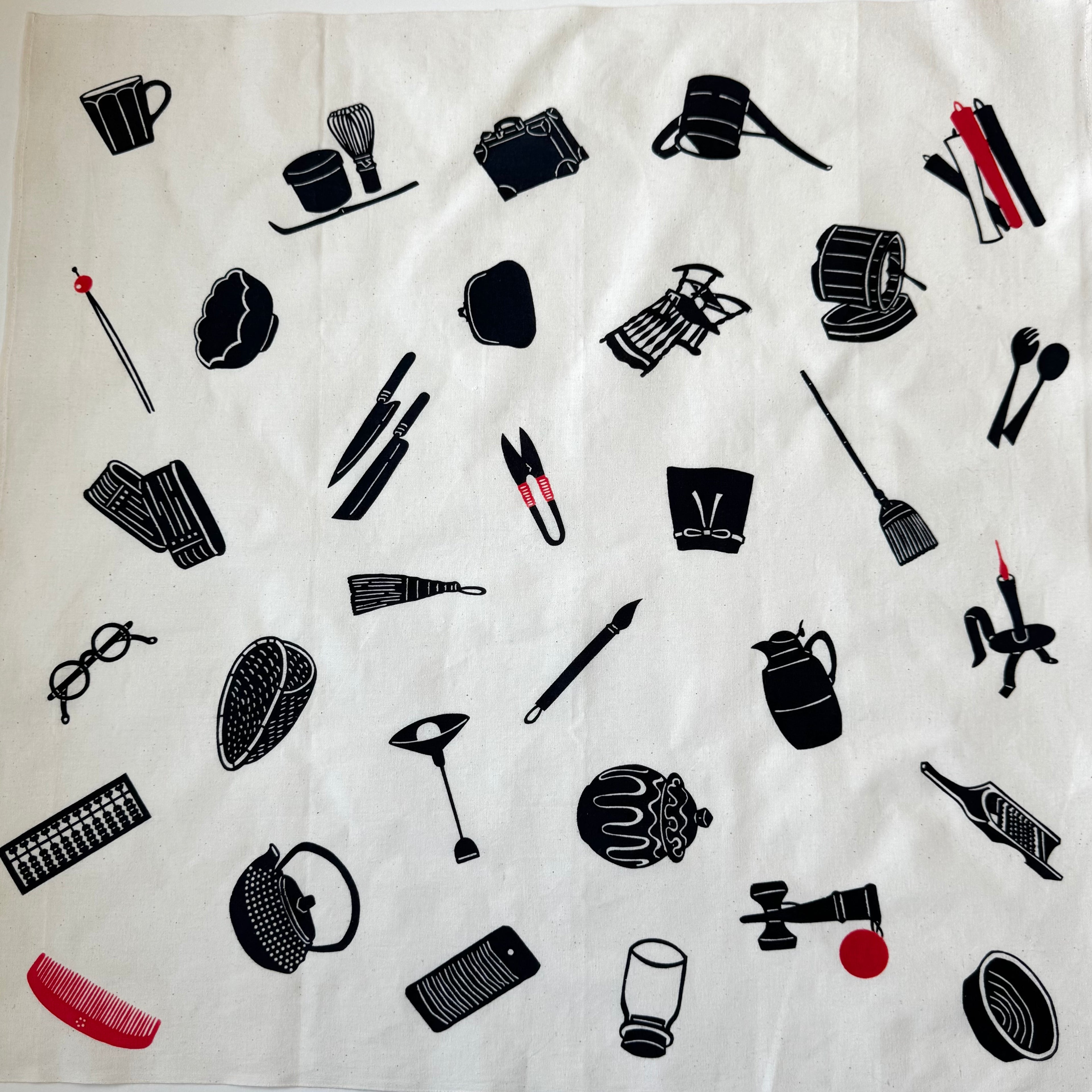 風呂敷 ( 道具.黒赤)