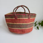 アップサイクルサイザルバック共手　1点もの