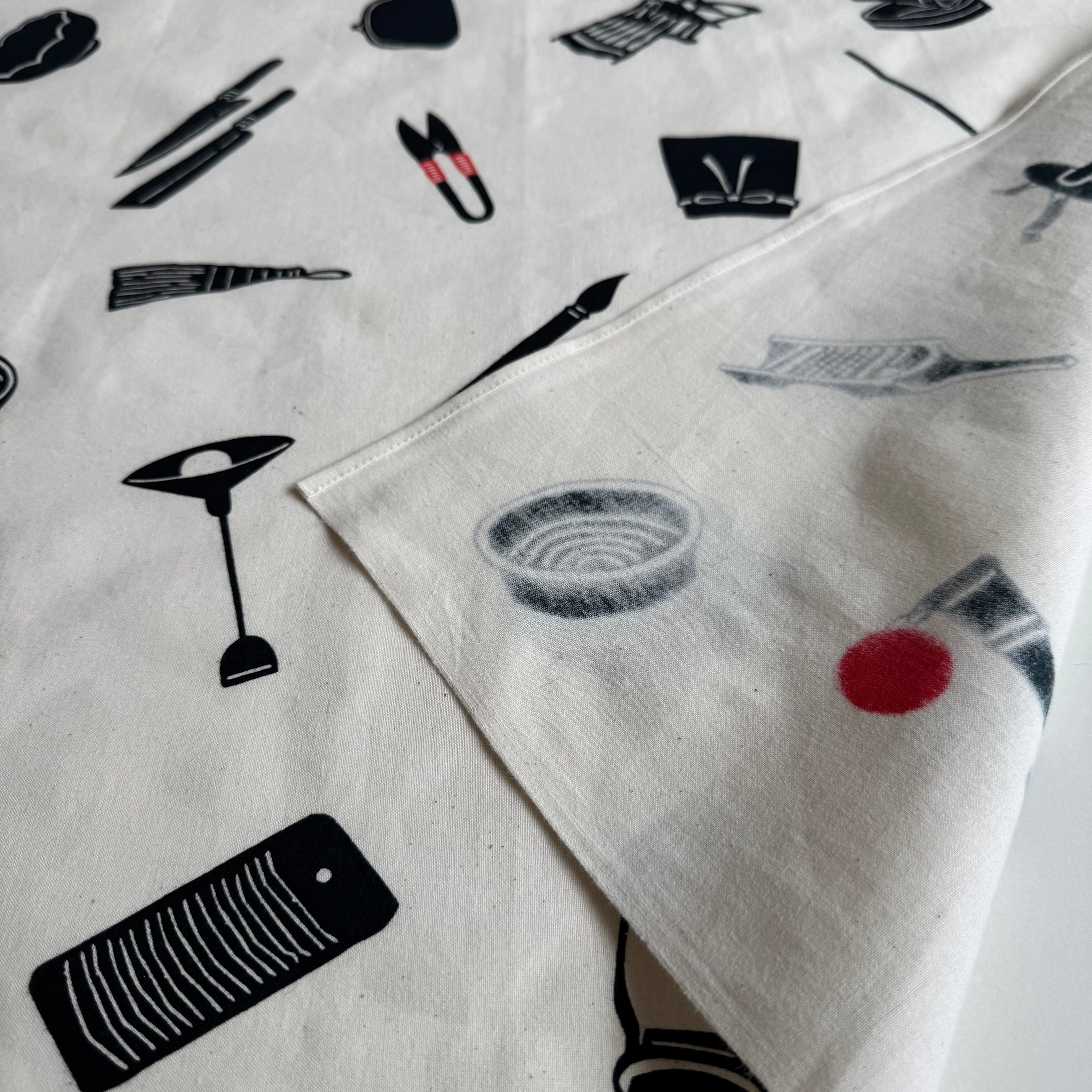 風呂敷 ( 道具.黒赤)