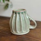 まゆみ窯 しのぎマグ（透明）