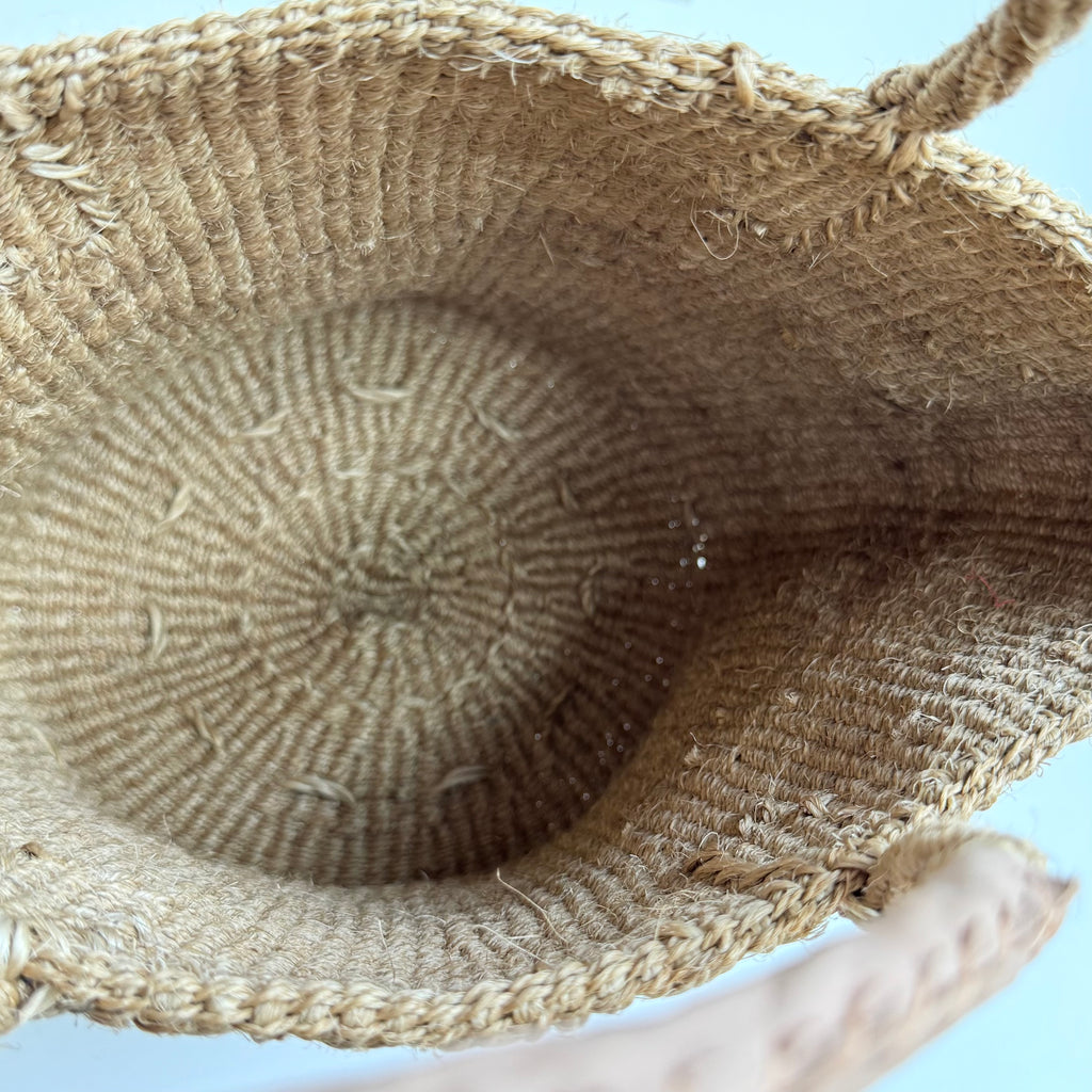 サイザルバッグ共手(ハンドル革付き)