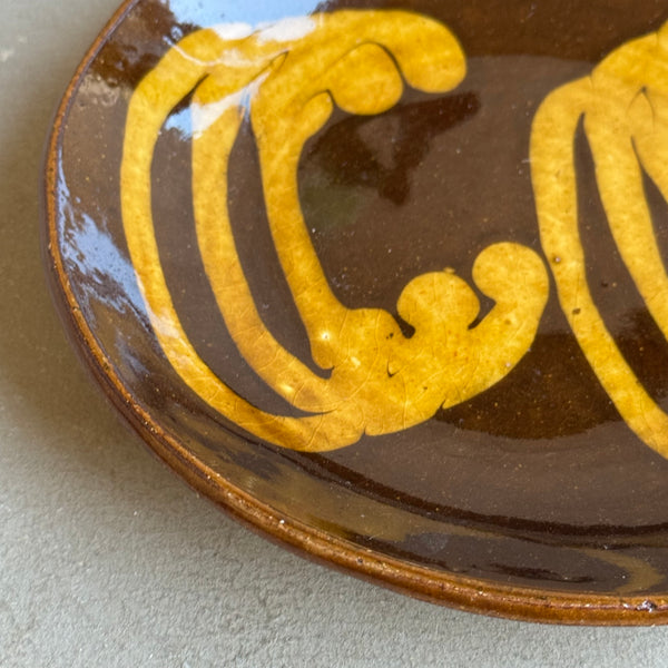 齊藤十郎/ スリップウェア ６寸皿(ナミ)