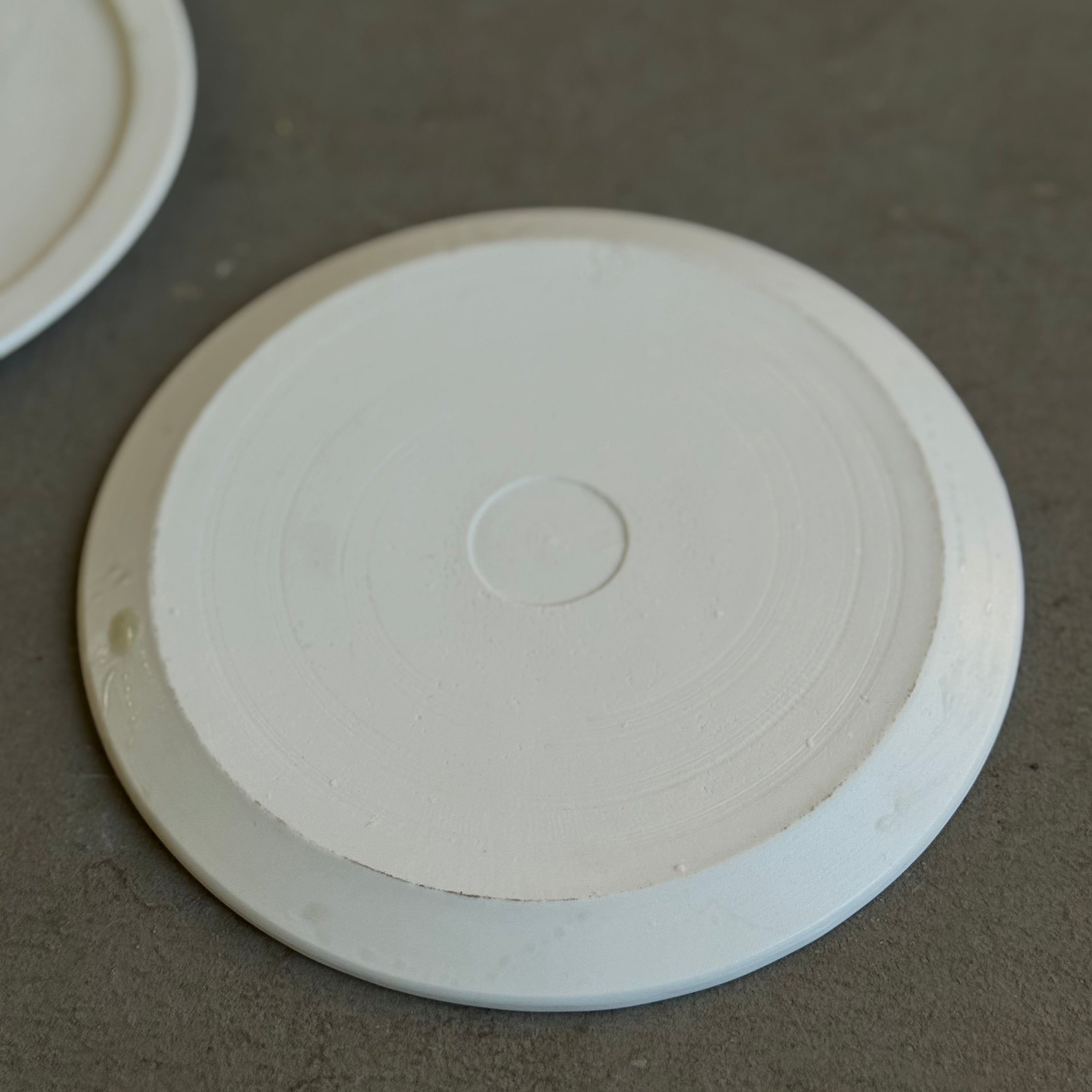 齋藤十郎 白磁リム５寸皿