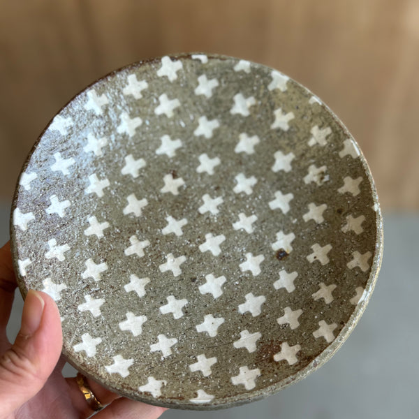 齊藤十郎/ 象嵌５寸皿