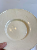 ７寸デルフト皿　(白土)