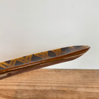 齊藤十郎/ スリップウェアさんま皿 /c