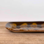 齊藤十郎/ スリップウェアさんま皿 /b