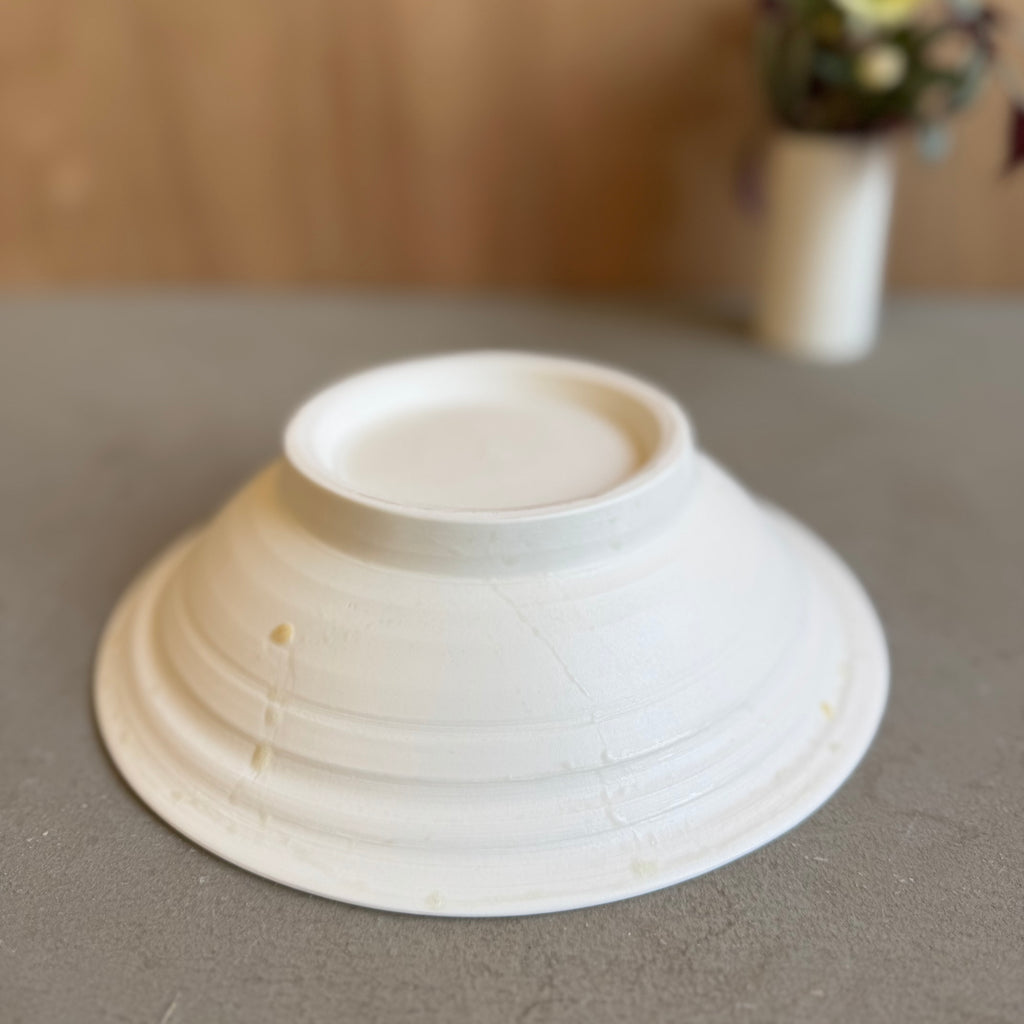 齋藤十郎 白磁７寸鉢