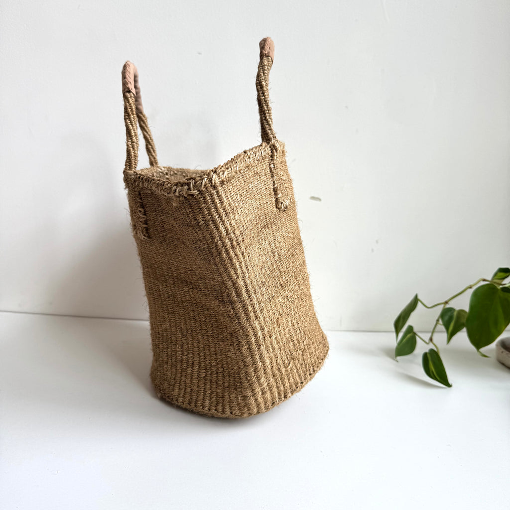 サイザルバッグ共手(ハンドル革付き)